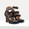 Animal Toe Three-Strap Shoe