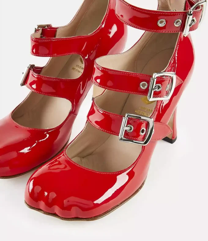 Animal Toe Three-Strap Shoe