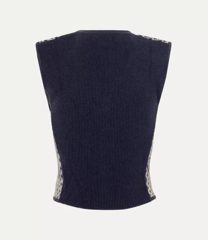 Distressed Tartan Vest Distressed Tartan Vest