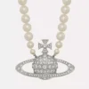 Man. Bas Relief Pearl Necklace