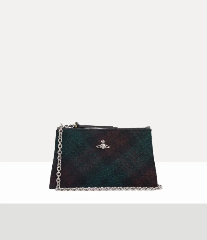 Small Flat Zip Clutch