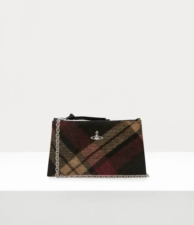 Small Flat Zip Clutch