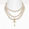 Three Row Pearl Drop Choker Three Row Pearl Drop Choker