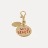 Wild Beauty Dog Charm Keyring